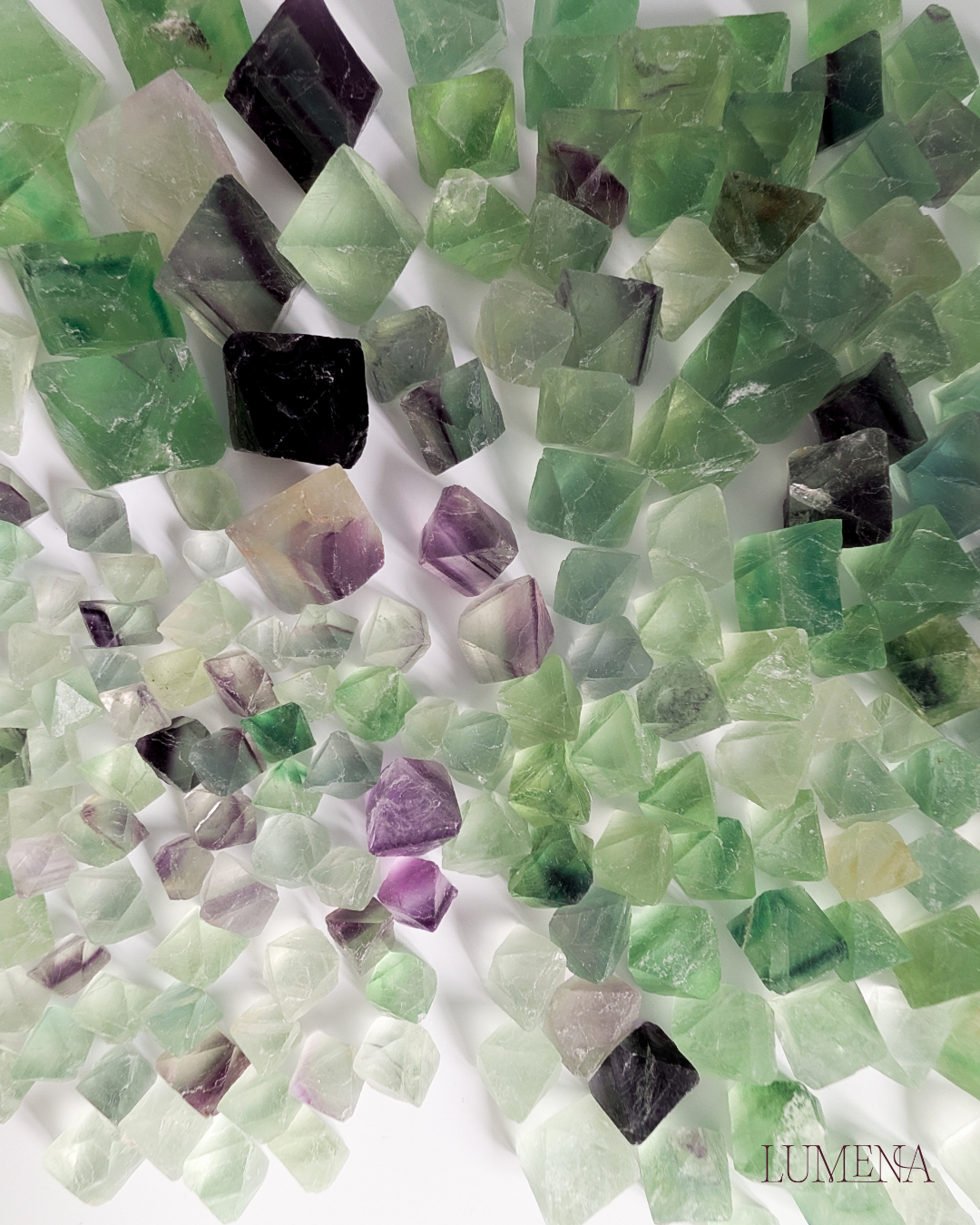 Fluorite Octahedrons
