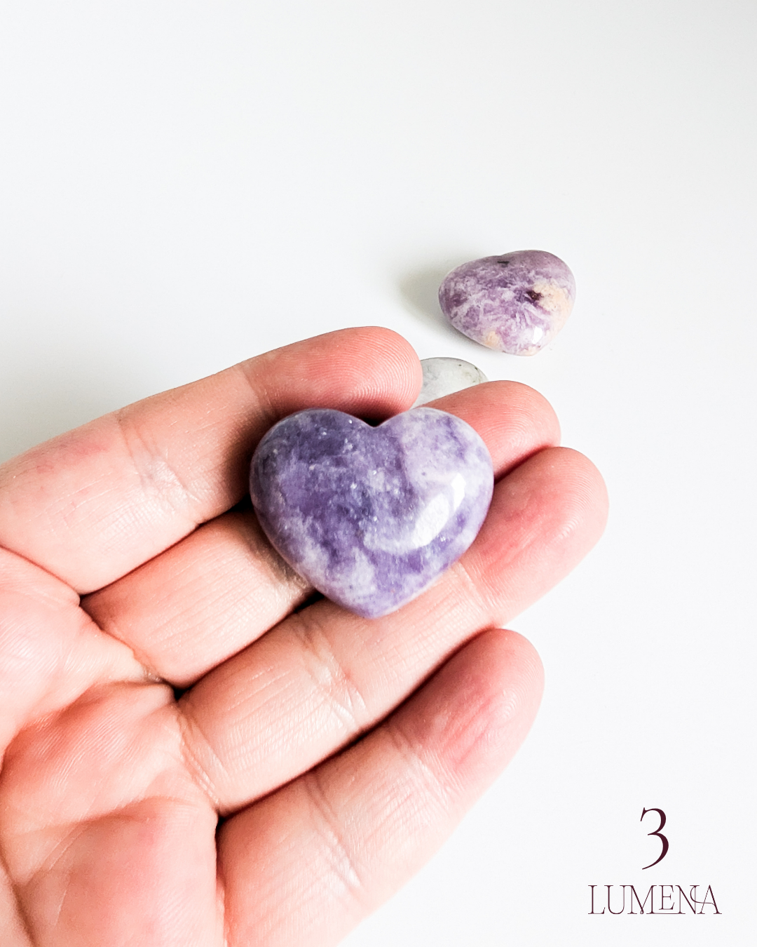 Lepidolite Mini Hearts - Image 6