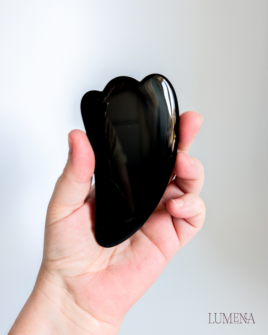 Black Obsidian Gua Sha Facial Massager - Image 2