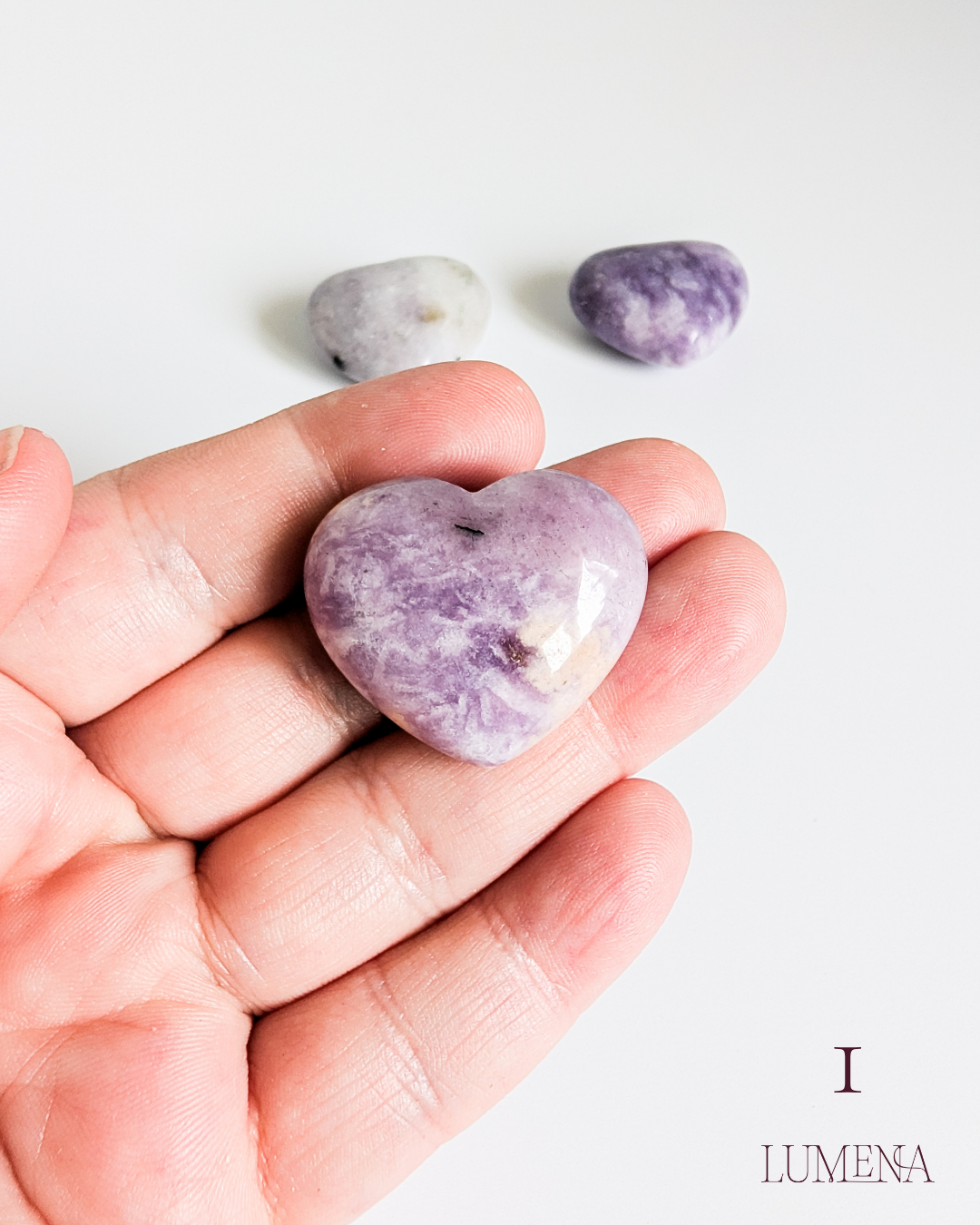 Lepidolite Mini Hearts - Image 4