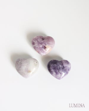 Lepidolite Mini Hearts