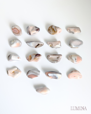 Pink Agate Large Tumbled Stones