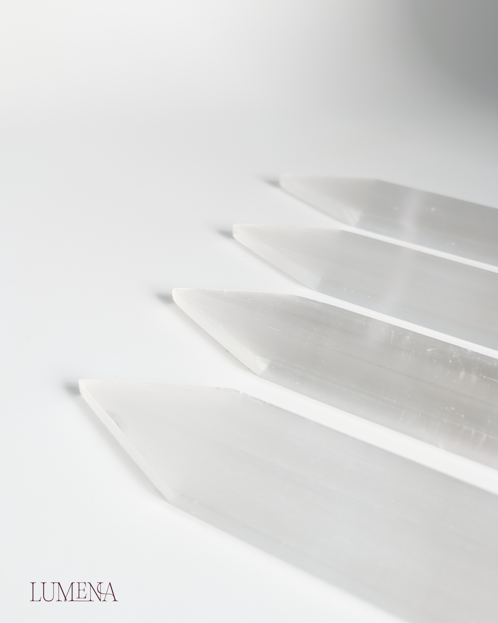 Satin Spar (Selenite) Flat Point - Image 2