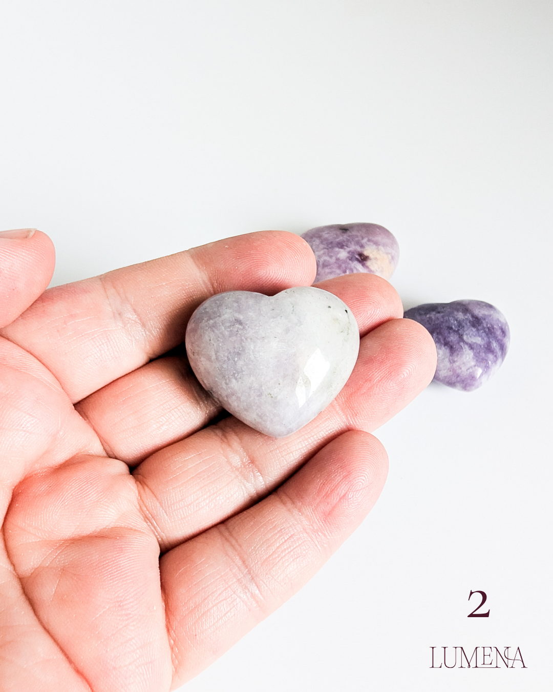 Lepidolite Mini Hearts - Image 5